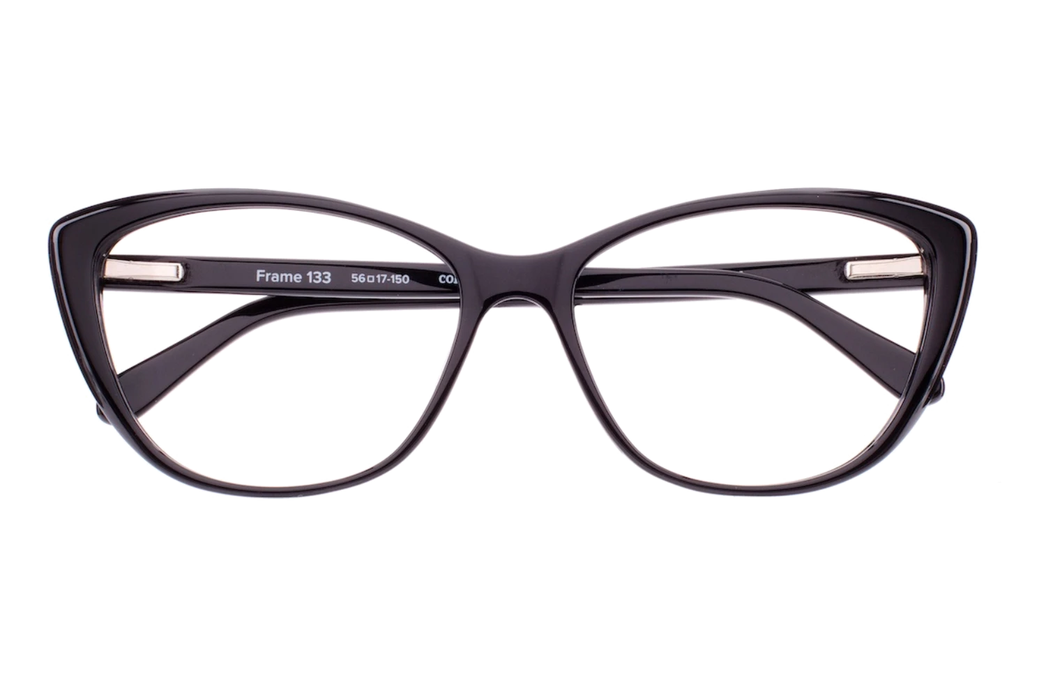Irene black womens cateye eyeglasses