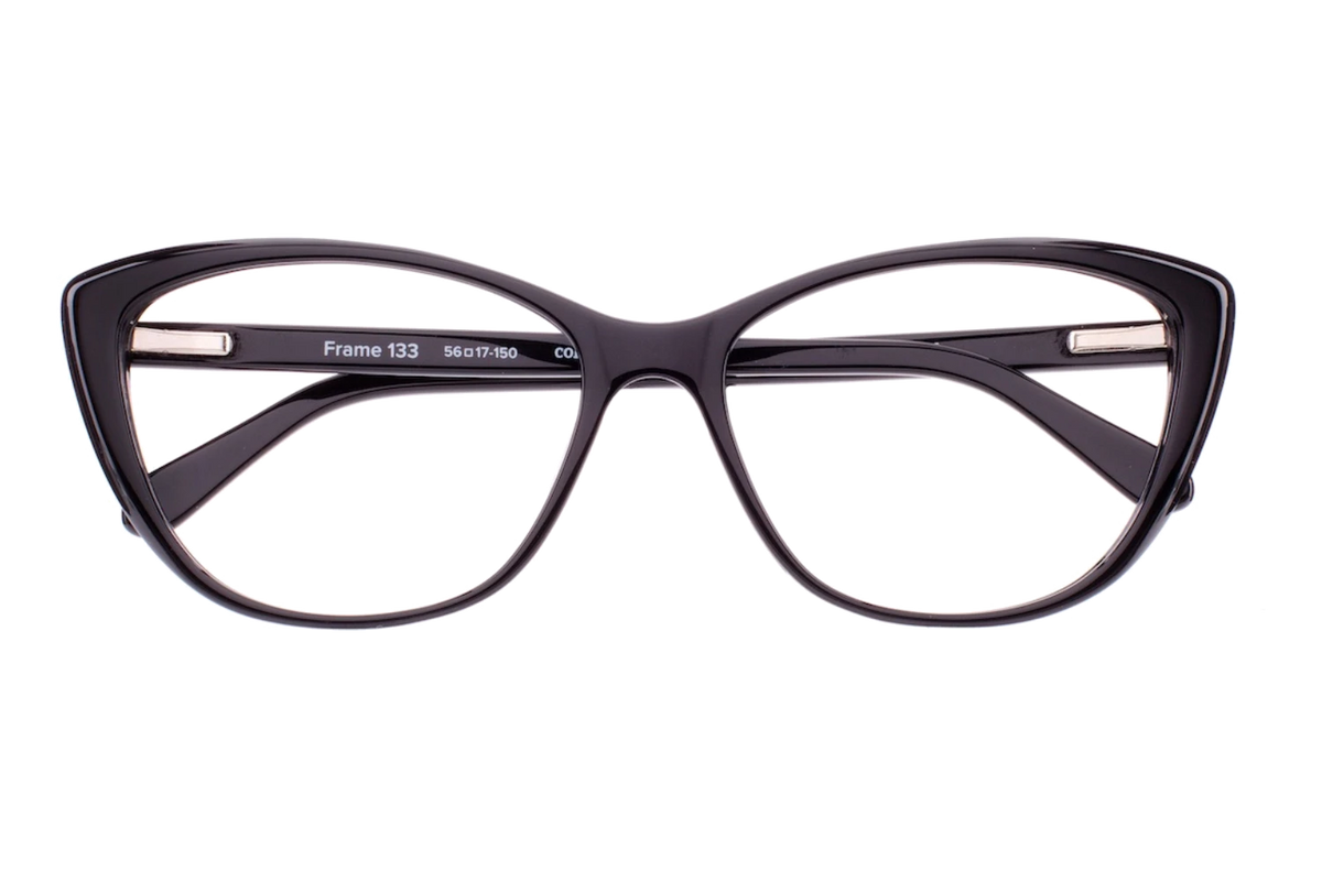 Irene black womens cateye eyeglasses