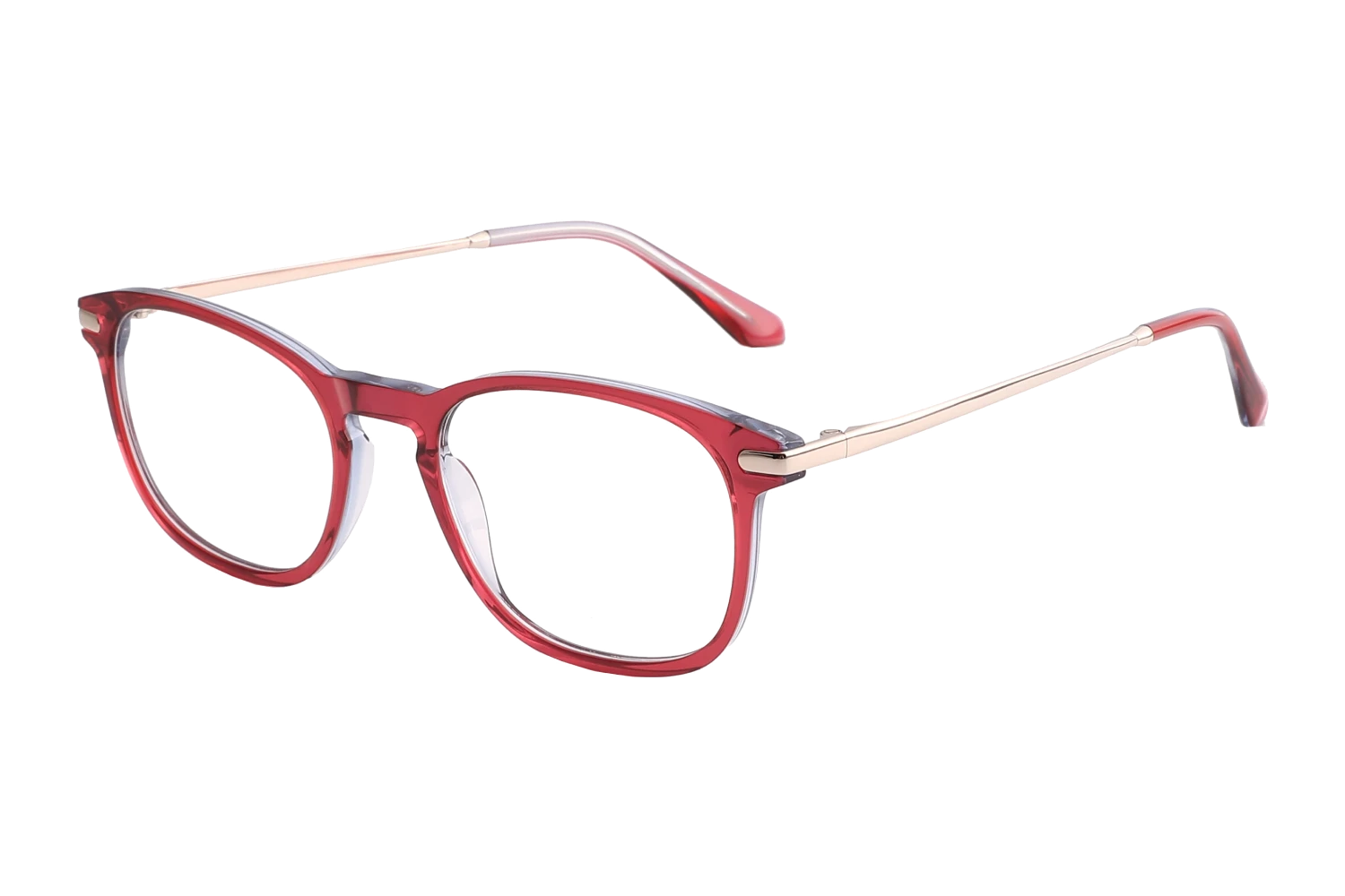 Lored red eyeglasses