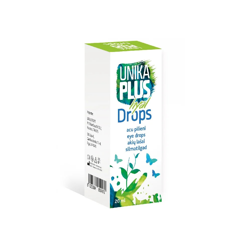 UNIKA PLUS hyal Drops 20ml silmatilgad